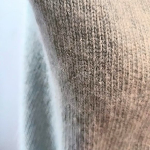 JH Collectibles Womens Vtg Pale Green Wool/Angora Open Shawl Collar Cardigan L - Picture 7 of 12